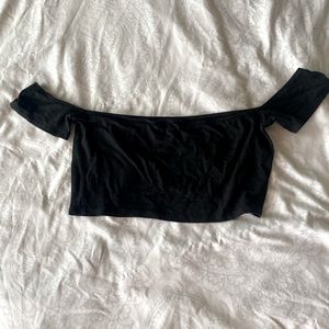 Black crop top/bra top